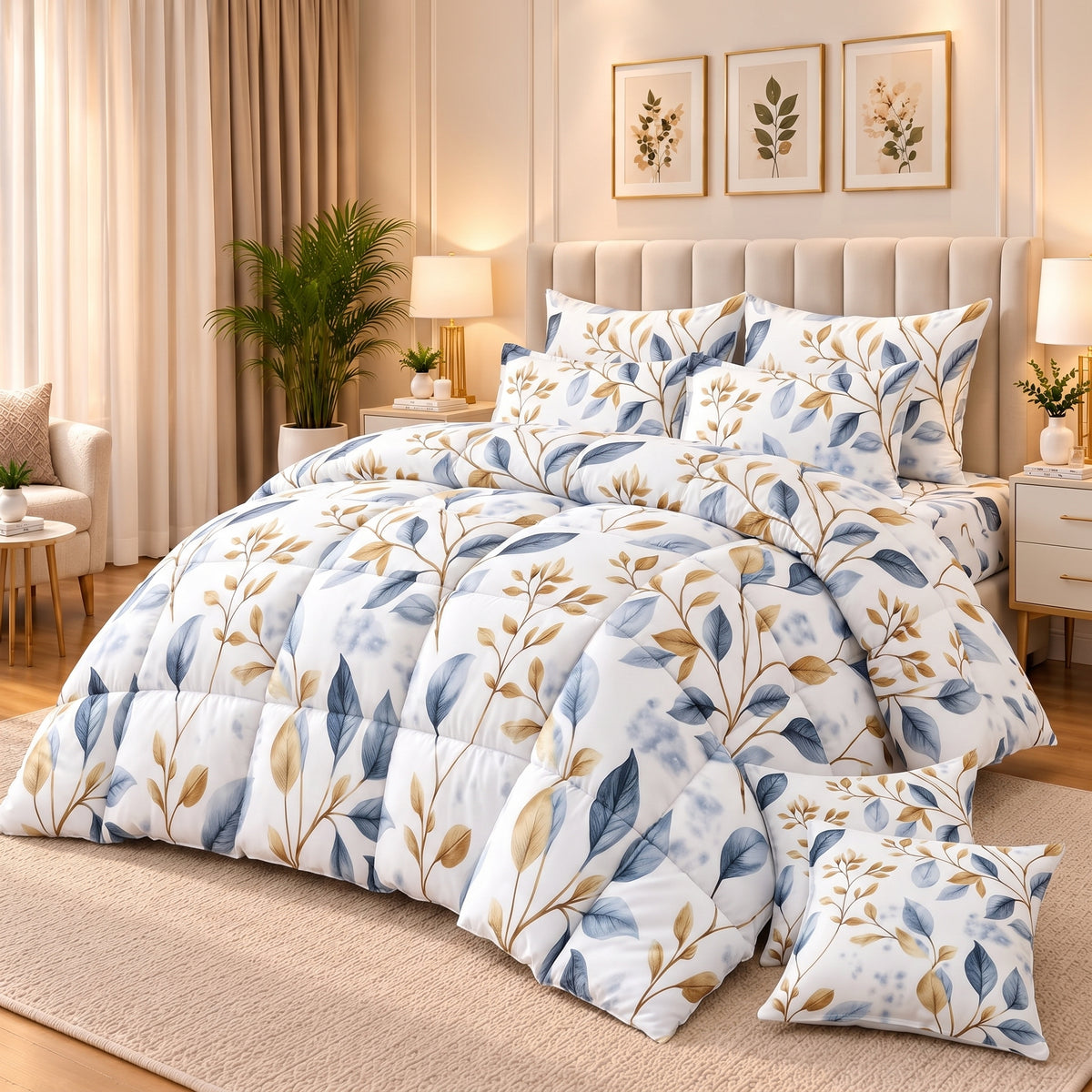 Autumn Whisper -8 pcs WINTER RAZAI Set (HEAVY FILLING)