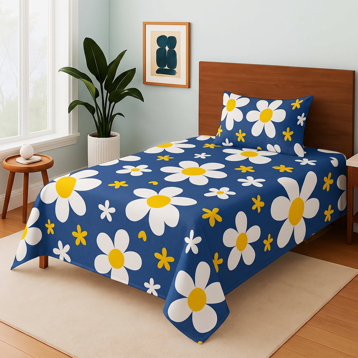 Sun Flower - Single Bedsheet Set