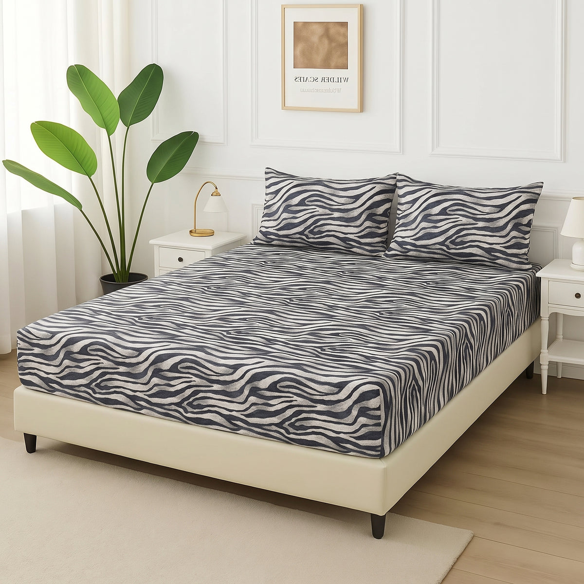 Safari Grid - Fitted Bedsheet Set