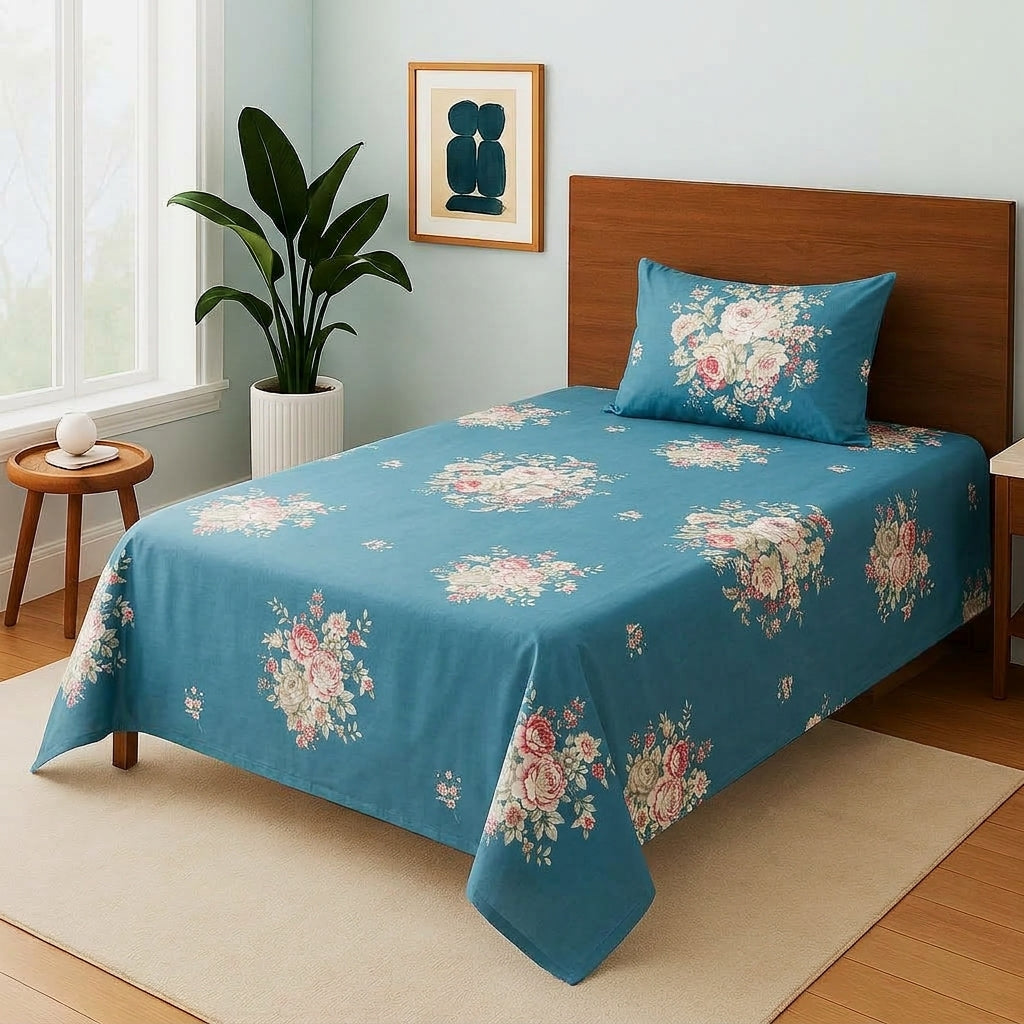 Sapphire Rose Tapestry - Single Bedsheet Set