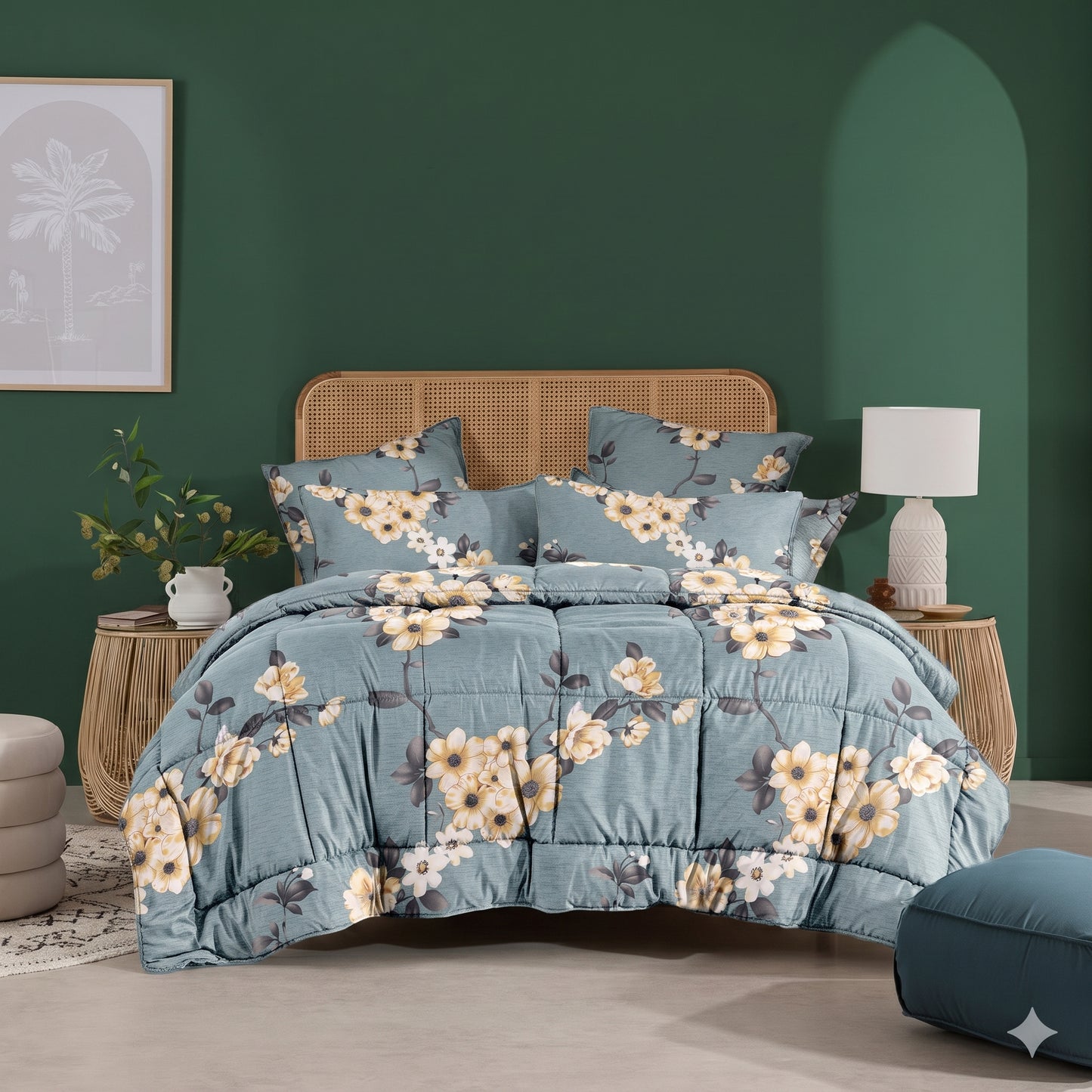 Willow Crest - 6pcs Premium Comforter Set