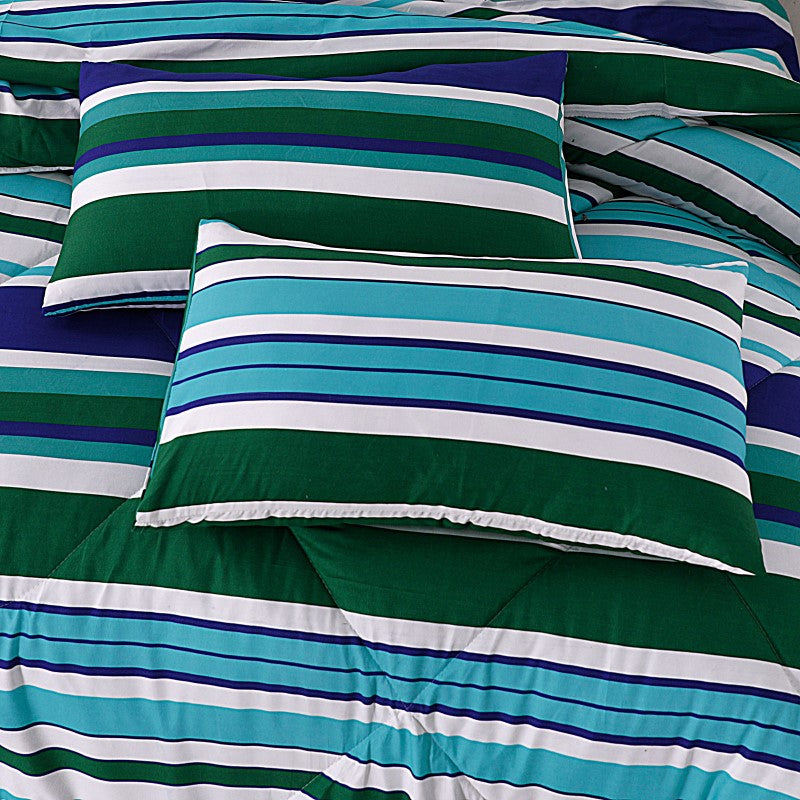 Premium 6pcs Comforter set - Multi Stripe
