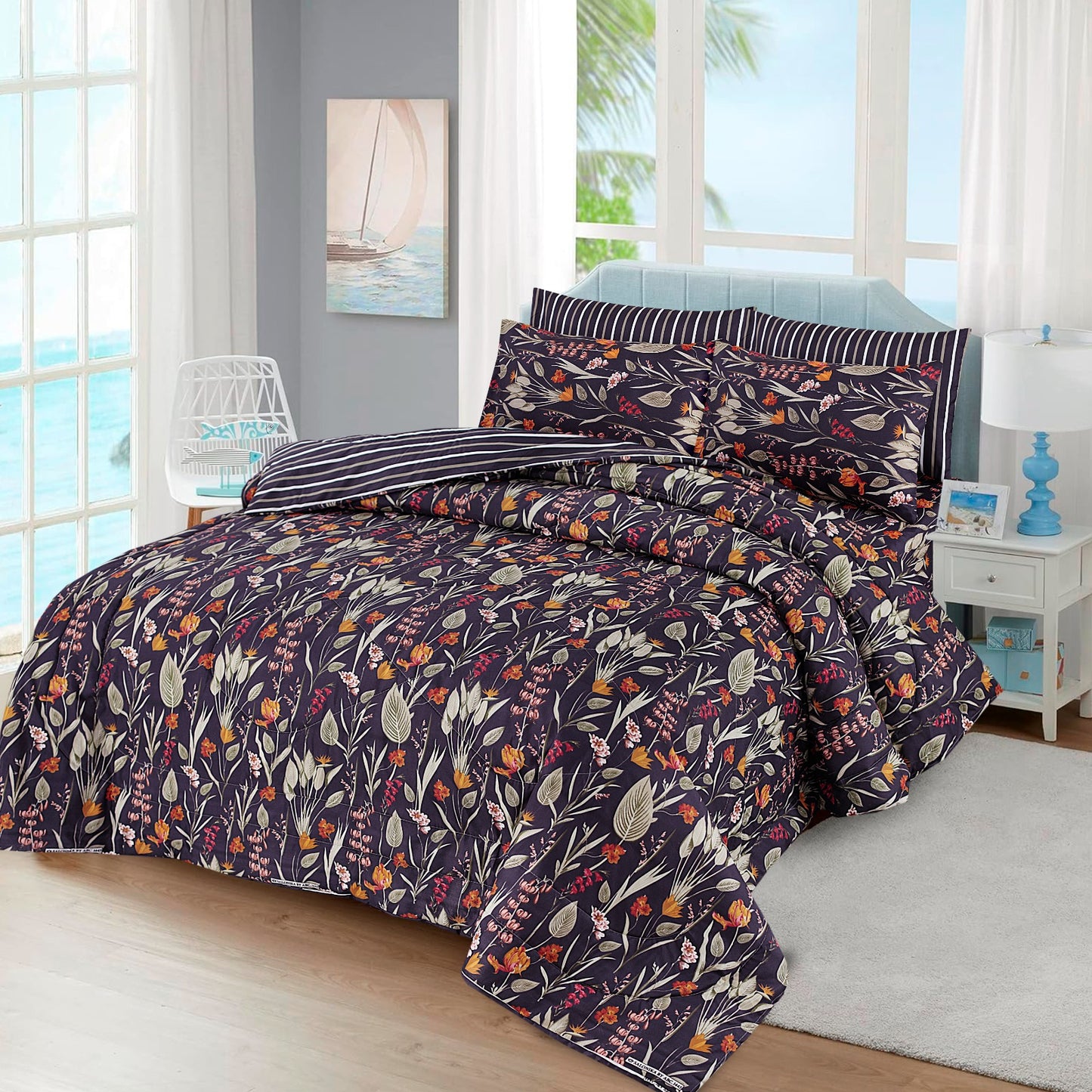Black Forest- 6pcs Premium Comforter Set (Light filling)