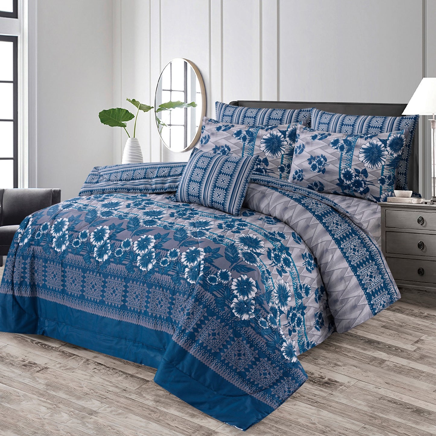 Blueen- 7pcs Summer Comforter Set (Light Filling