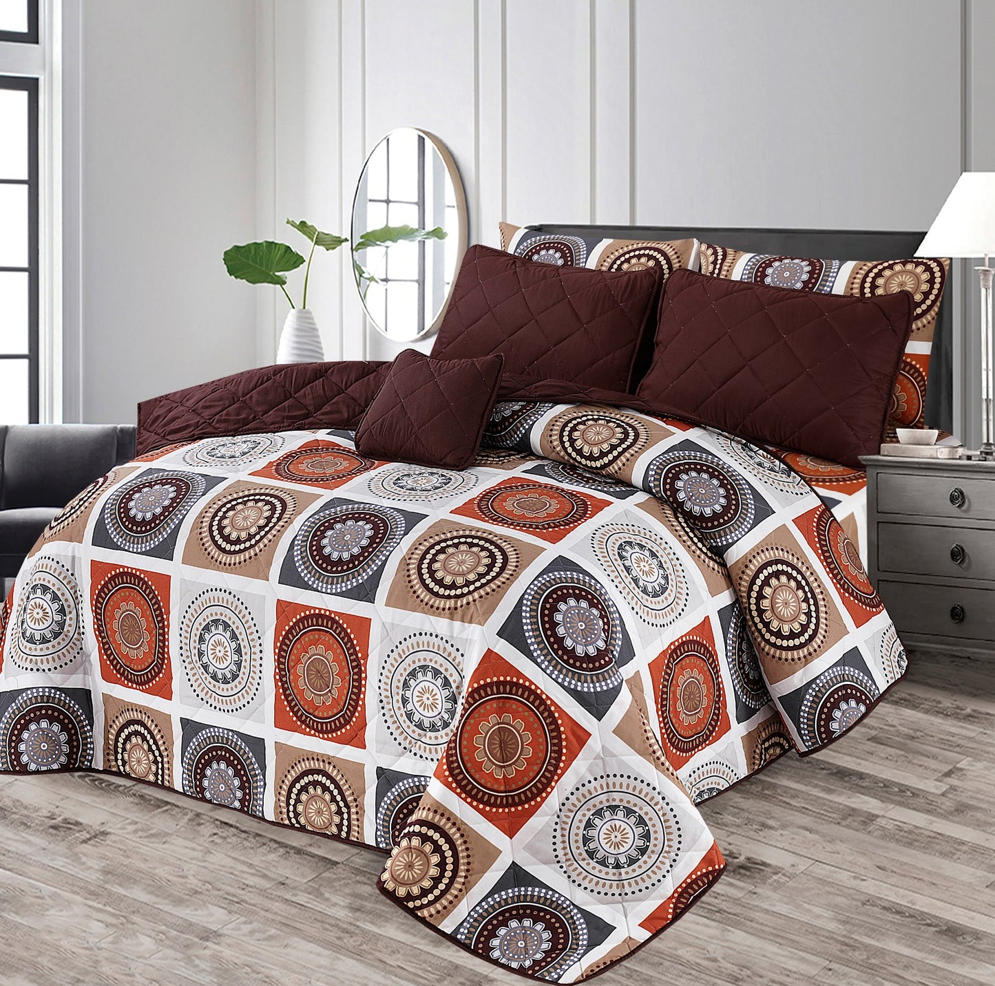 Chess - 7pcs PREMIUM Summer Comforter Set (Light Filling)