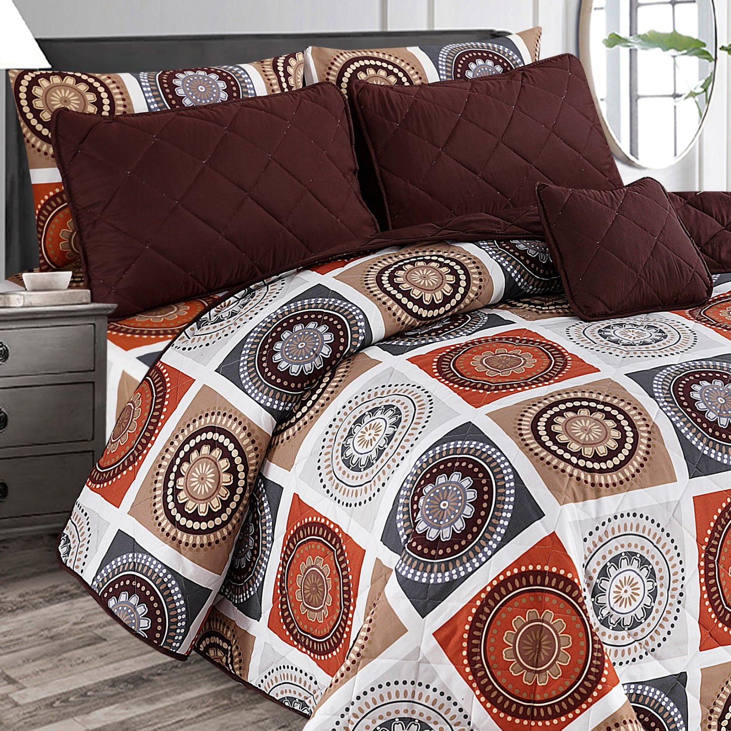 Chess - 7pcs PREMIUM Summer Comforter Set (Light Filling)