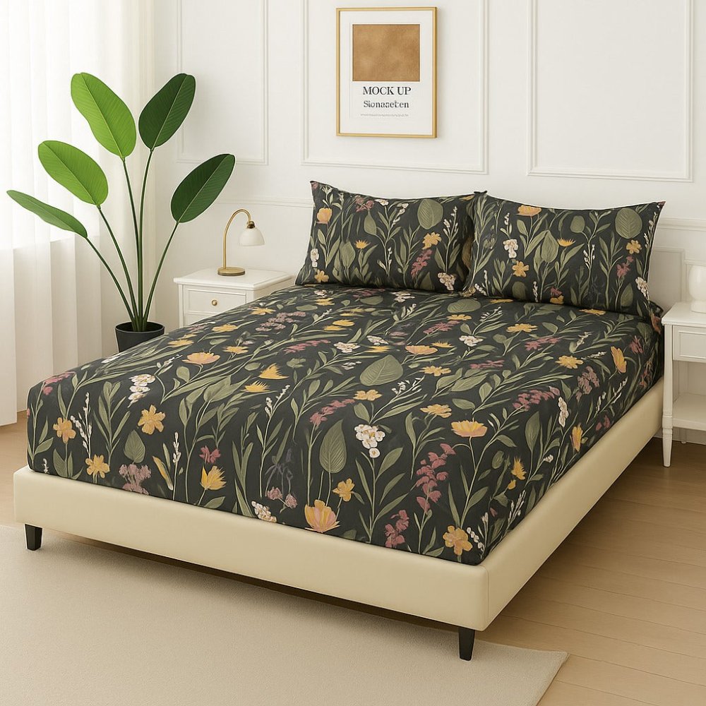 BLACK FOREST - Fitted Bedsheet Set - Zaraish.com