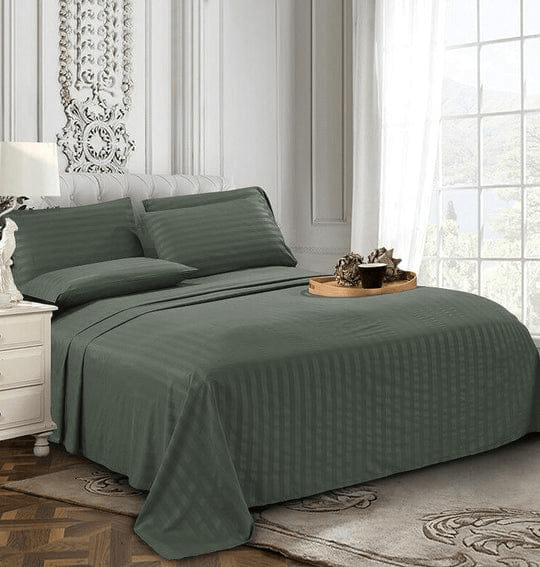 Grey Stripe - Bedsheet Set - Zaraish.com