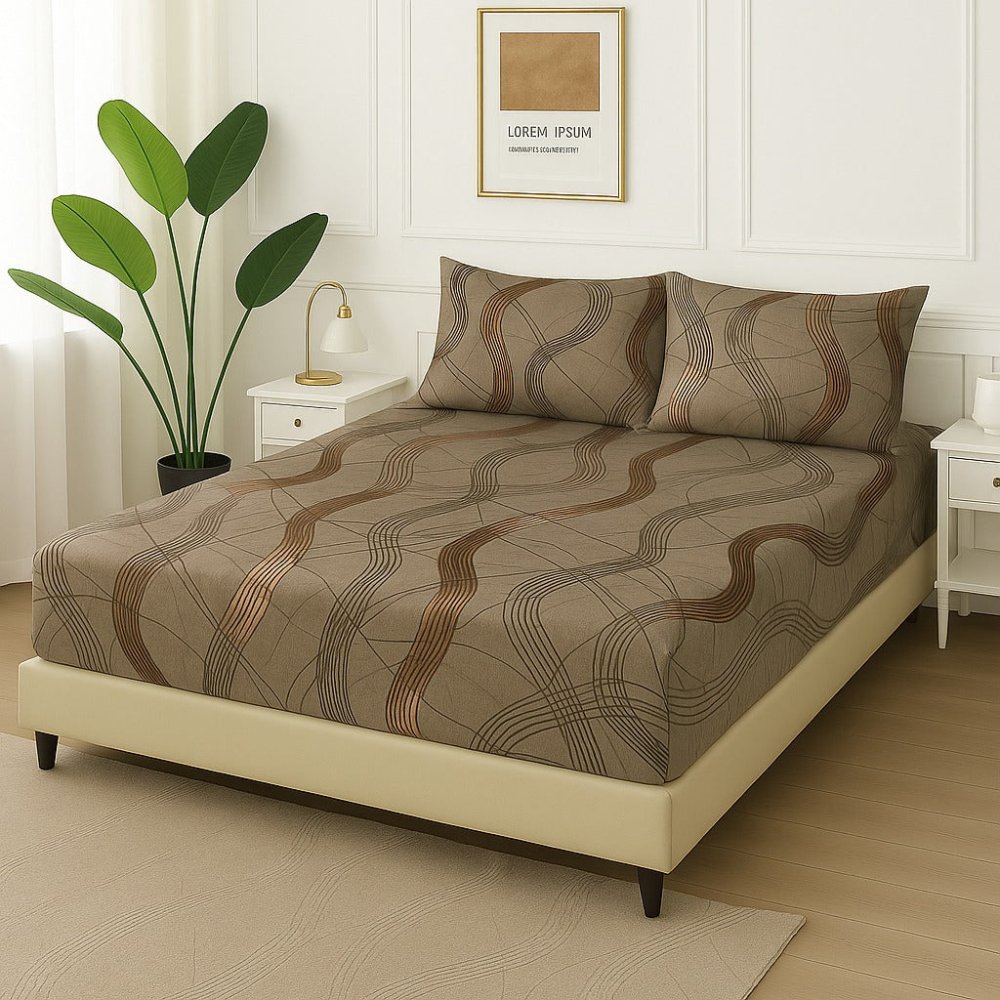 MALTI LINES - Fitted Bedsheet Set - Zaraish.com