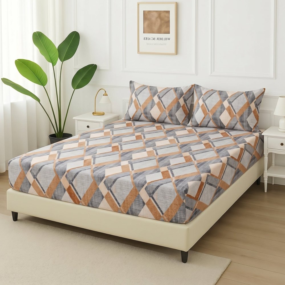Metro Grid - Fitted Bedsheet Set - Zaraish.com