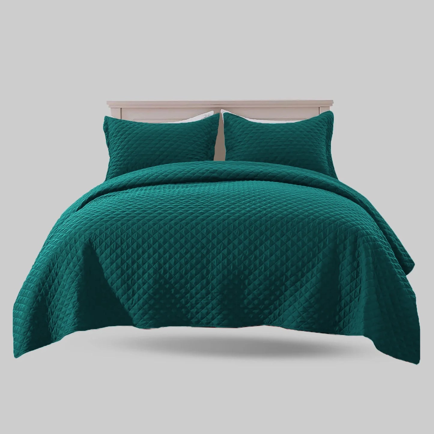 3PCS BEDSPREAD Set (Light Filling) -TEAL