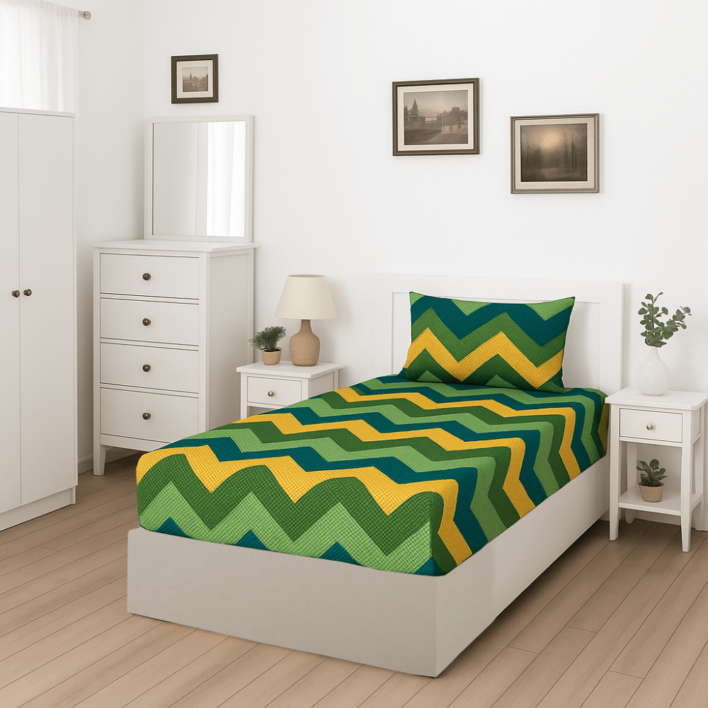 TikTok - SINGLE Fitted Bedsheet Set - Zaraish.com