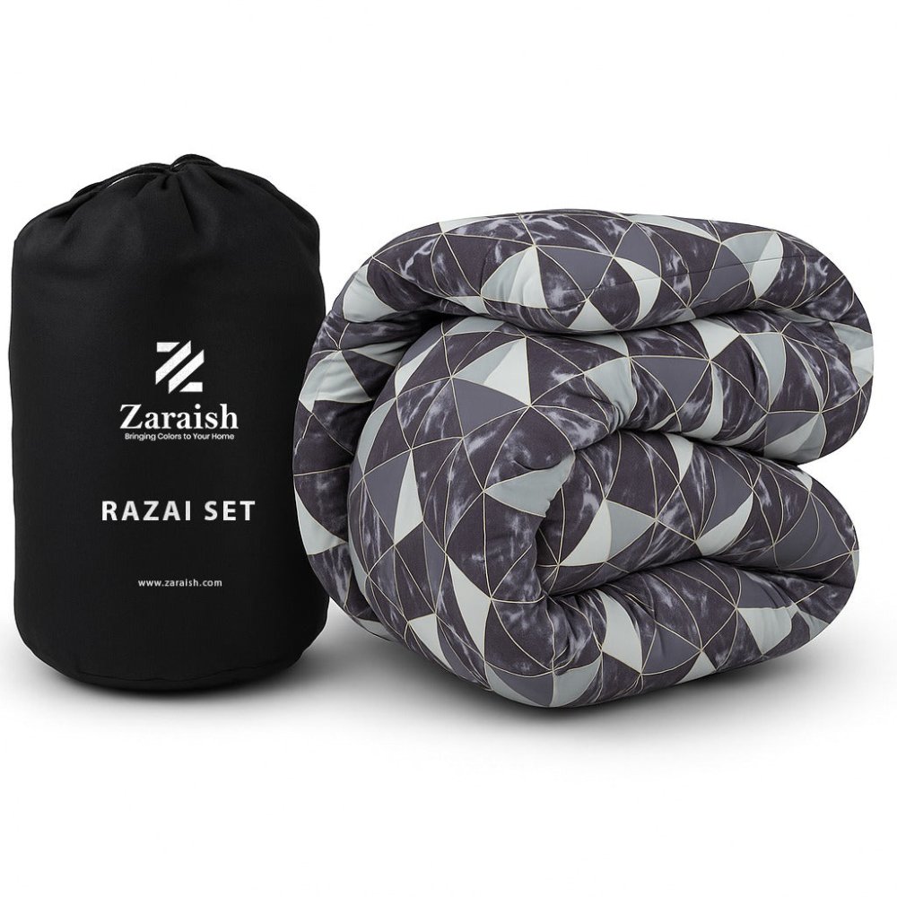 TRIANGULAR - WINTER RAZAI Set (HEAVY FILLING) - Zaraish.com