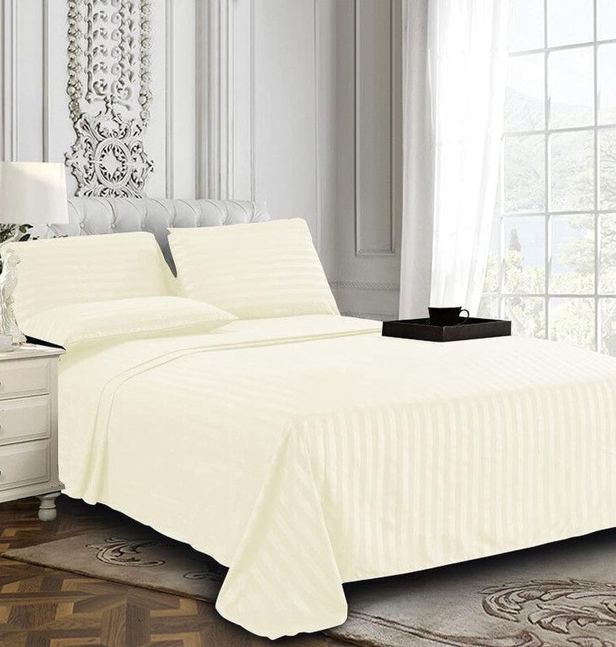 White Stripe - Bedsheet Set - Zaraish.com
