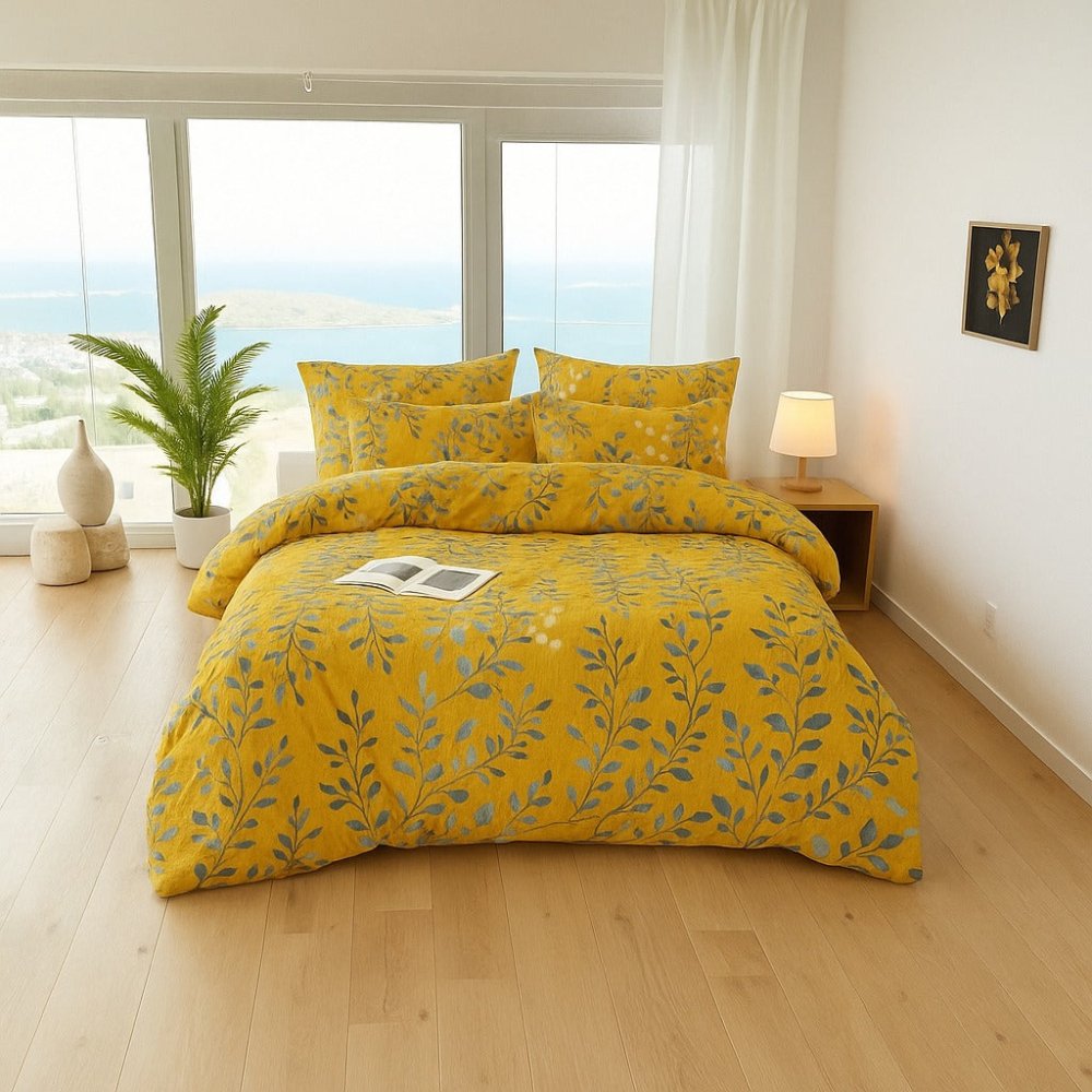Yellow Tulip - 6pcs Duvet Cover Set (Without Filling) - Zaraish.com