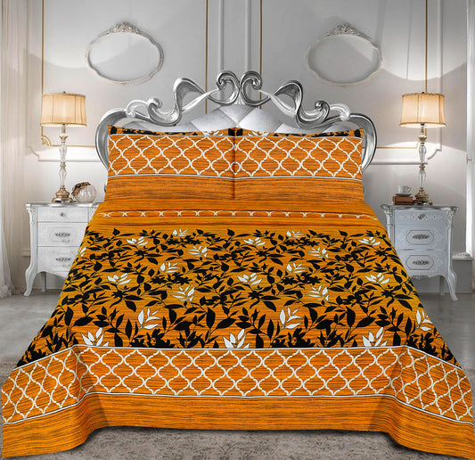 Orange Beauty- Bedsheet Set