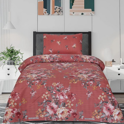 Tea Flower- Single Bedsheet Set