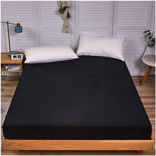 Waterproof Terry Mattress Protector (Black)