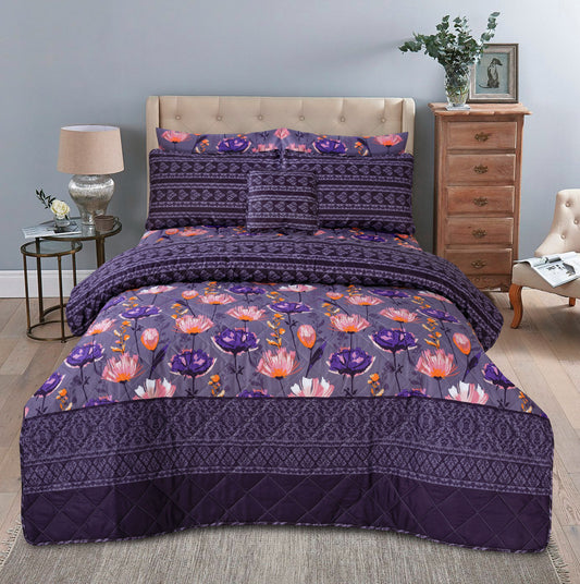 6pcs Summer Comforter Set (Light Filling) - Tulips