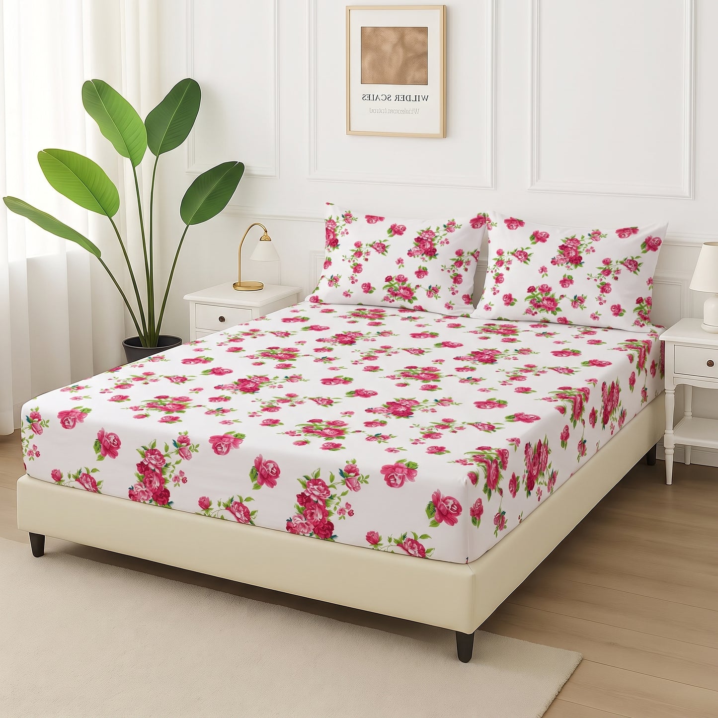 Ruby Flora - Fitted Bedsheet Set