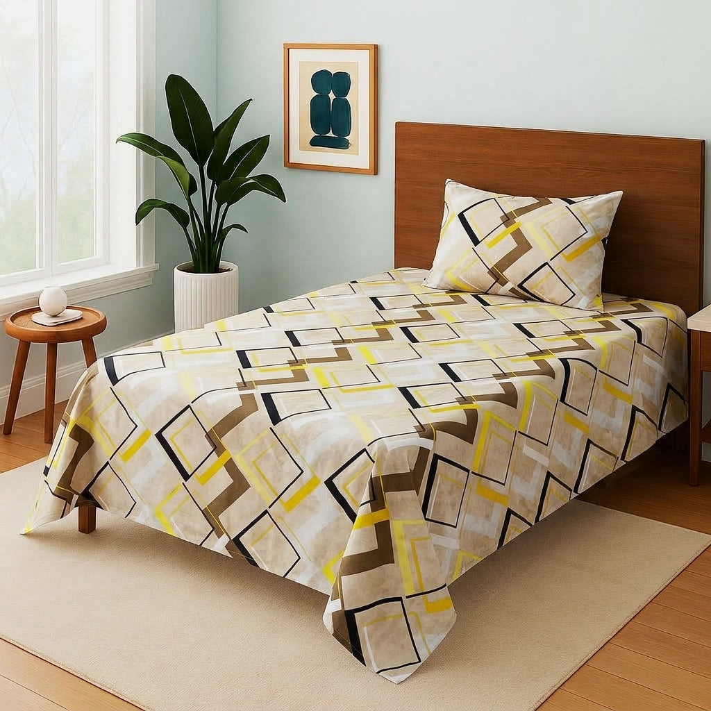 Amber Frame Matrix - Single Bedsheet Set