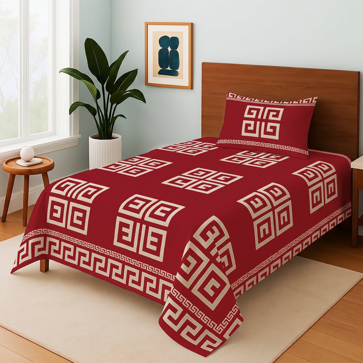 Red Gucci  - Single Bedsheet Set
