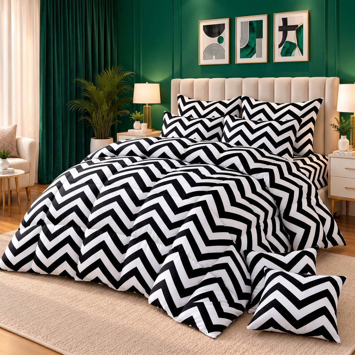 ZIGZAG -8 pcs WINTER RAZAI Set (HEAVY FILLING)