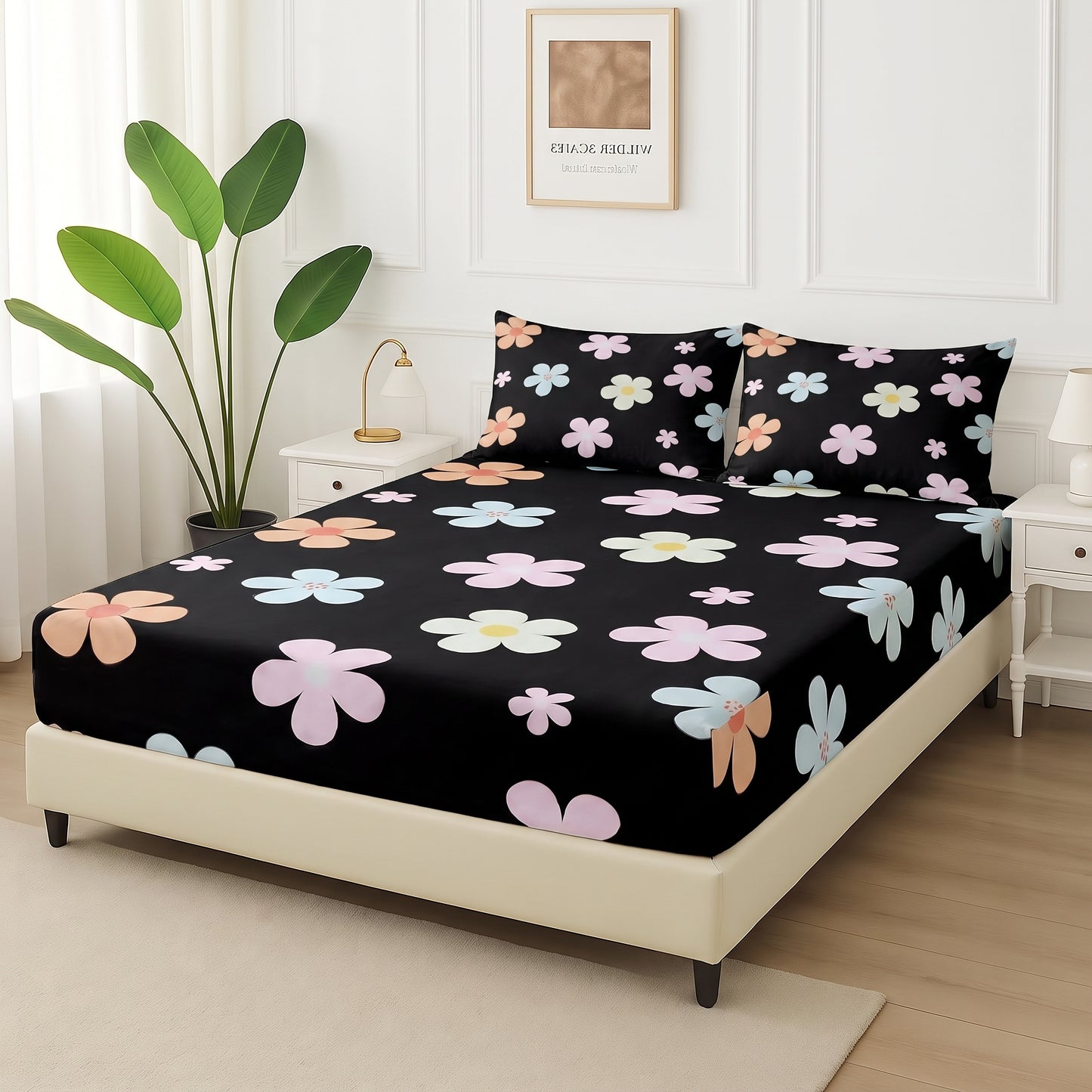 Noir Garden - Fitted Bedsheet Set