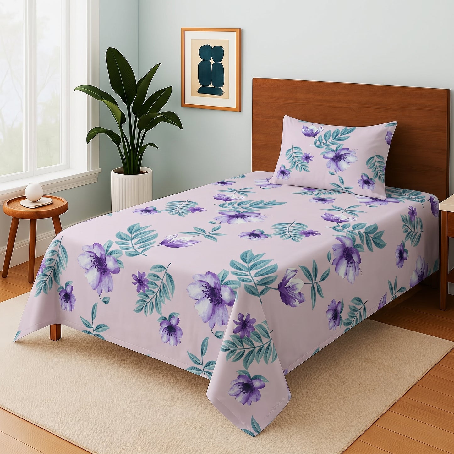 Wisteria Breeze - Single Bedsheet Set