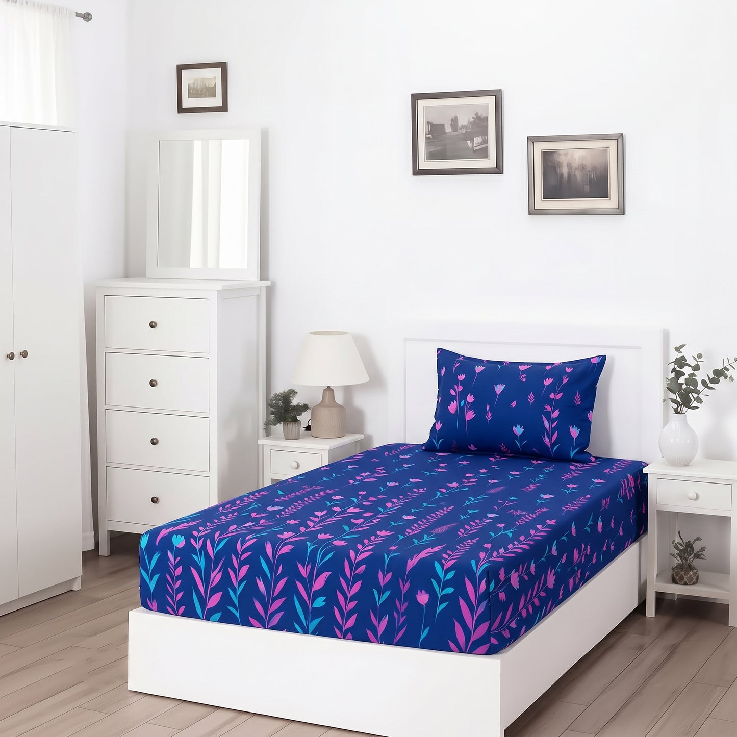 Alektra - SINGLE Fitted Bedsheet Set
