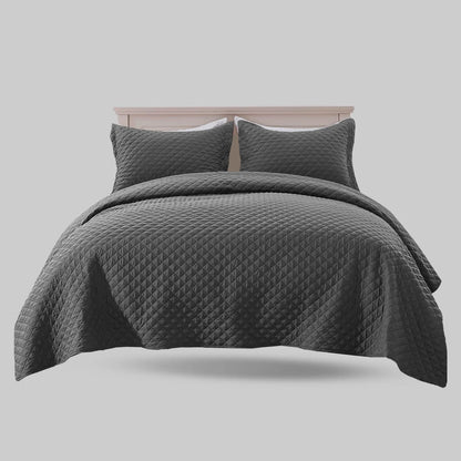 BEDSPREAD Set (Light Filling) - GREY