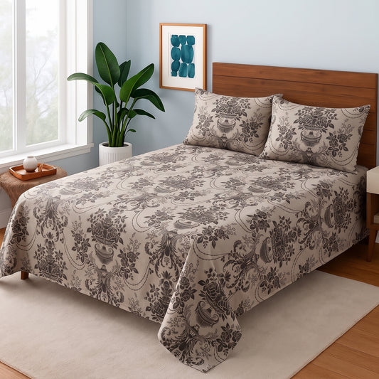Earthy Damask - Bedsheet Set