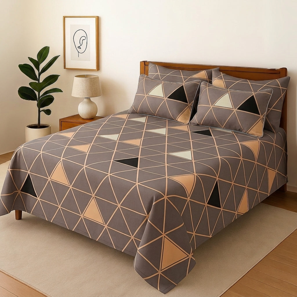 Tranzo - Bedsheet With 4 Pillow Covers
