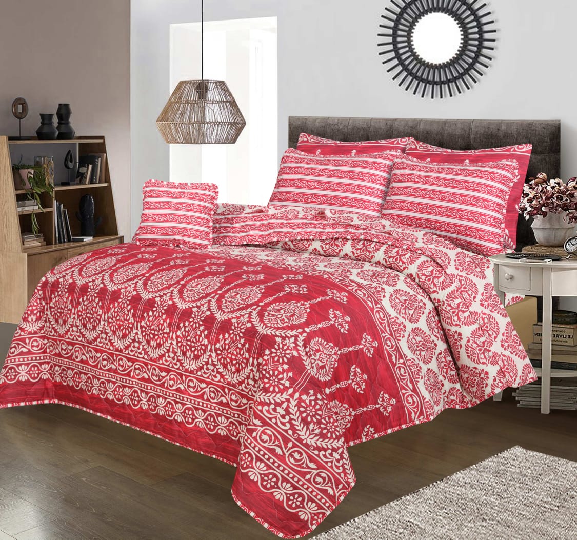 7pcs Summer Comforter Set (Light Filling) - Reddy