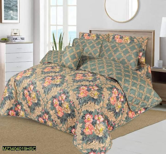 Mint- 7pcs Summer Comforter Set (Light Filling)