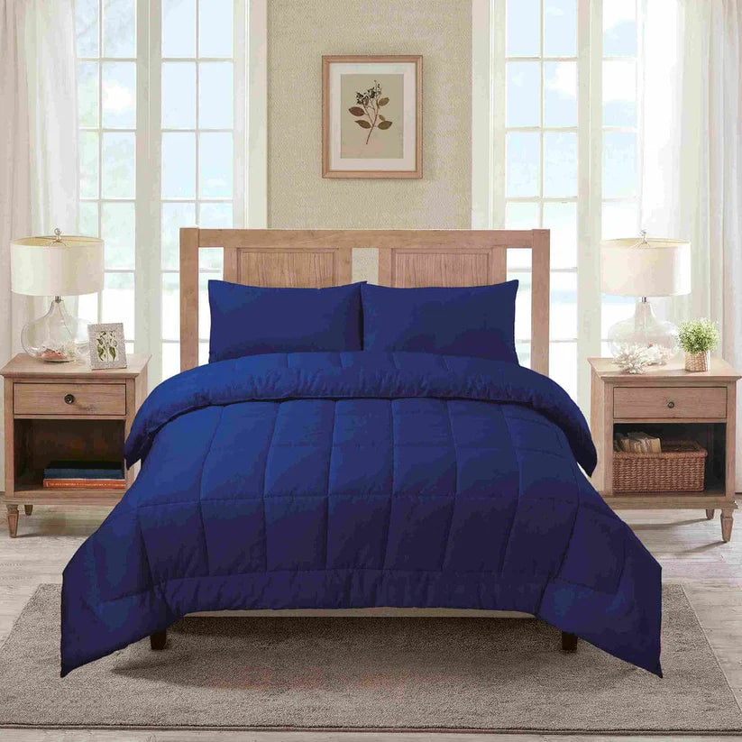 6pcs Summer BEDSPREAD Set (Light Filling) - Blue Stone