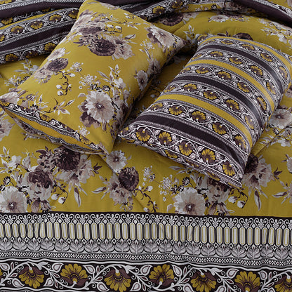 Mustard Loreto- 6pcs Summer Comforter Set (LIGHT FILLING)