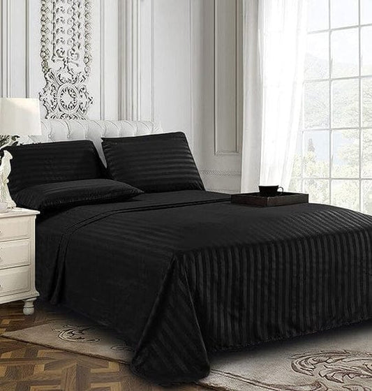 Black Stripe- Bedsheet Set