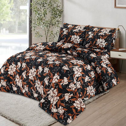 Black Thunder- Premium Pure Cotton 6pcs Comforter Set