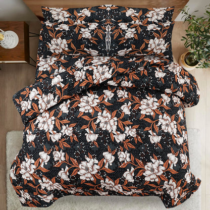 Black Thunder- Premium Pure Cotton 6pcs Comforter Set