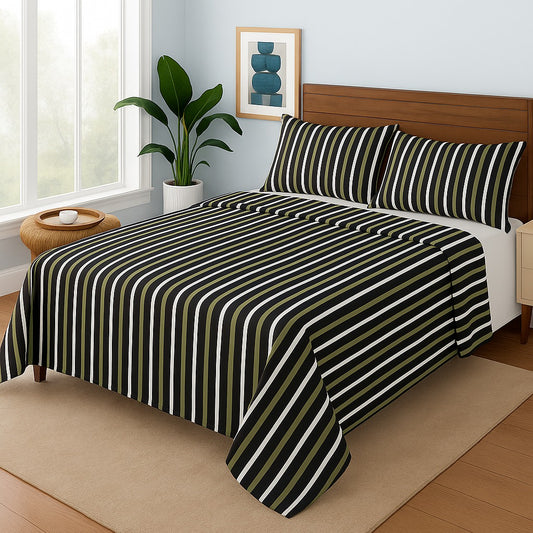 BLACK LINES- Bedsheet Set