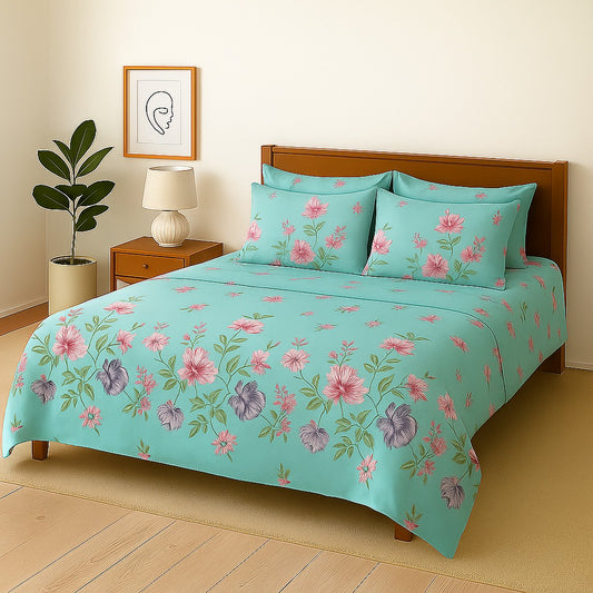 Royal Cool- Bedsheet With 4 Pillow Covers