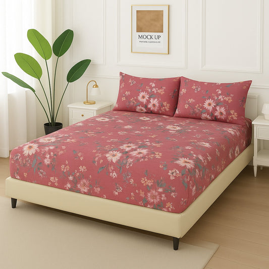 TEA FLOWER- Fitted Bedsheet Set