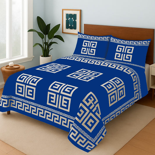 BLUE GUCCI- Bedsheet Set