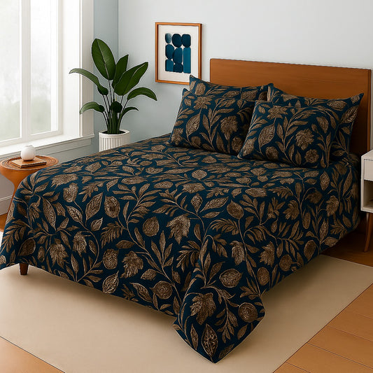ZAKU- Bedsheet With 4 Pillow Covers