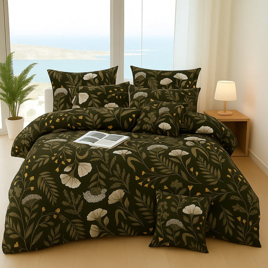 Olivery- 6pcs Quilt Cover Set (Without Filling)