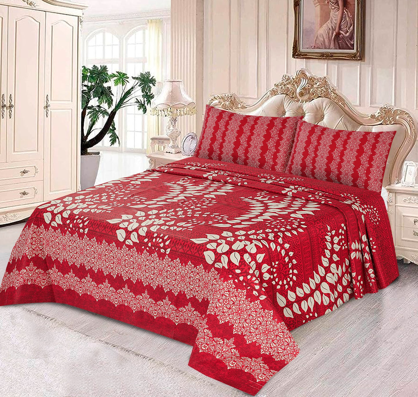 Crimson- Bedsheet Set