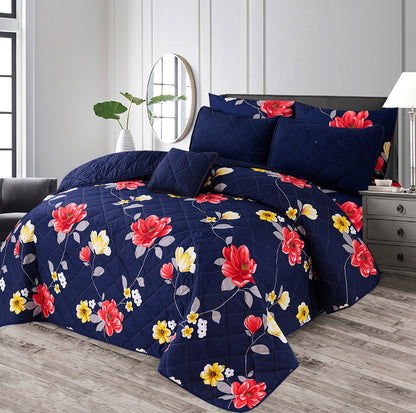 Blue Tehni - 7pcs PREMIUM Summer Comforter Set (Light Filling)