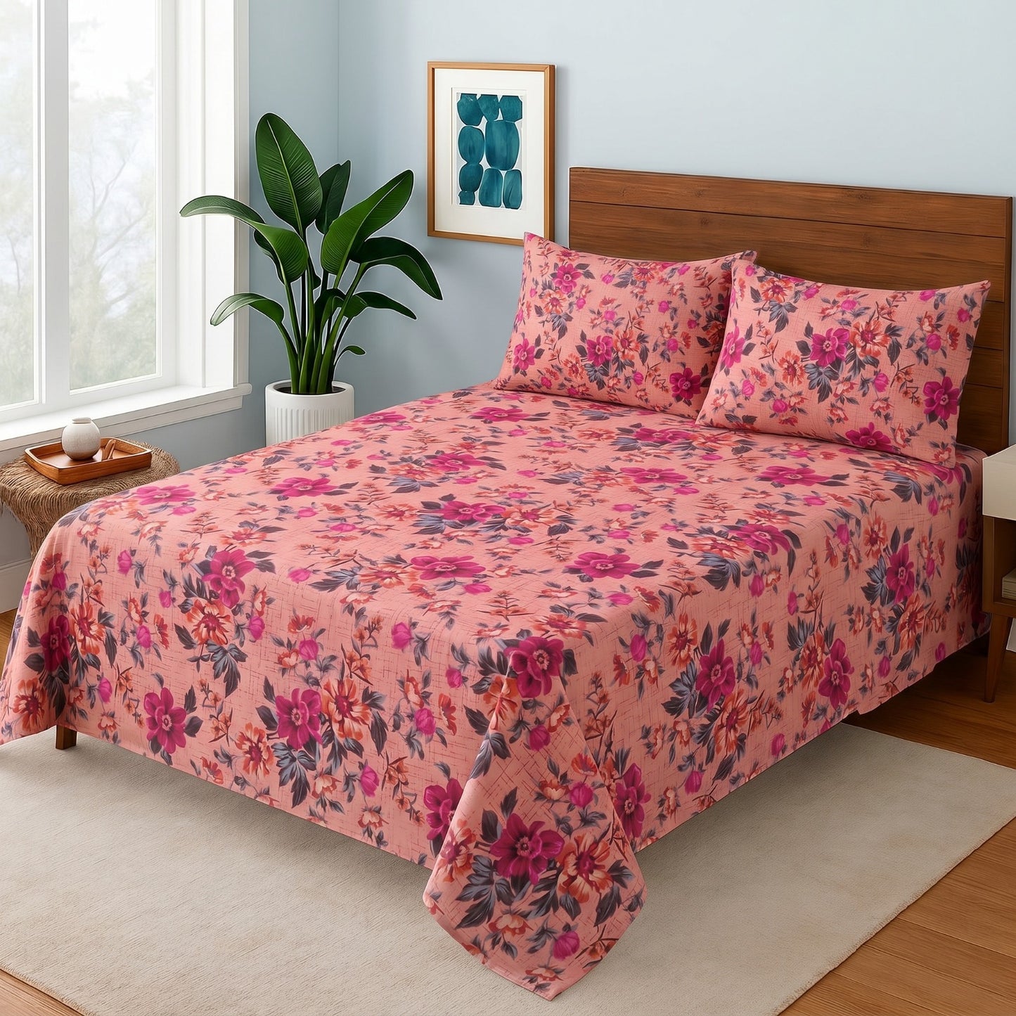 Peach Paradise - Bedsheet Set