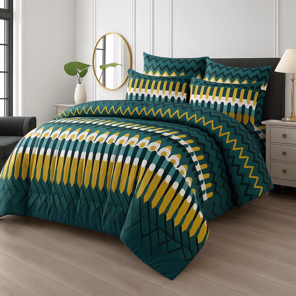 Alinta _Premium Pure Cotton 6 Comforter Set - Zaraish.com